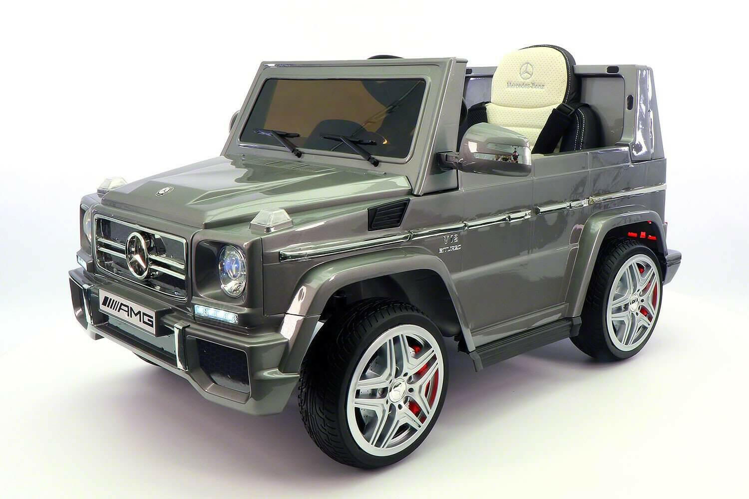 12V Mercedes G65 Truck AMG Kids Ride-On Car w/ MP3, Remote, LED Lights - Kids Eye Candy