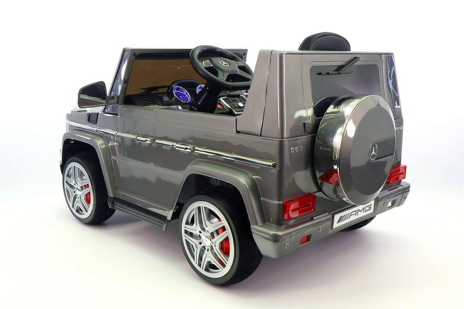 12V Mercedes G65 Truck AMG Kids Ride-On Car w/ MP3, Remote, LED Lights - Kids Eye Candy