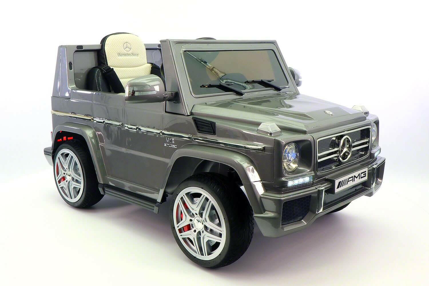 12V Mercedes G65 Truck AMG Kids Ride-On Car w/ MP3, Remote, LED Lights - Kids Eye Candy
