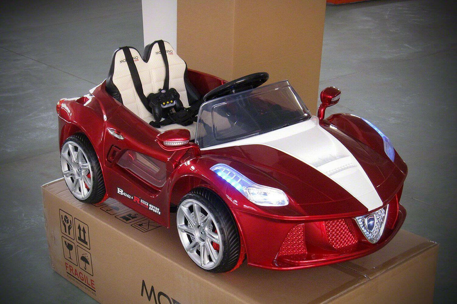 Spider GT 12V Ride-On Car w/ Parental Remote, MP3, Butterfly Doors, LED Lights - Kids Eye Candy 