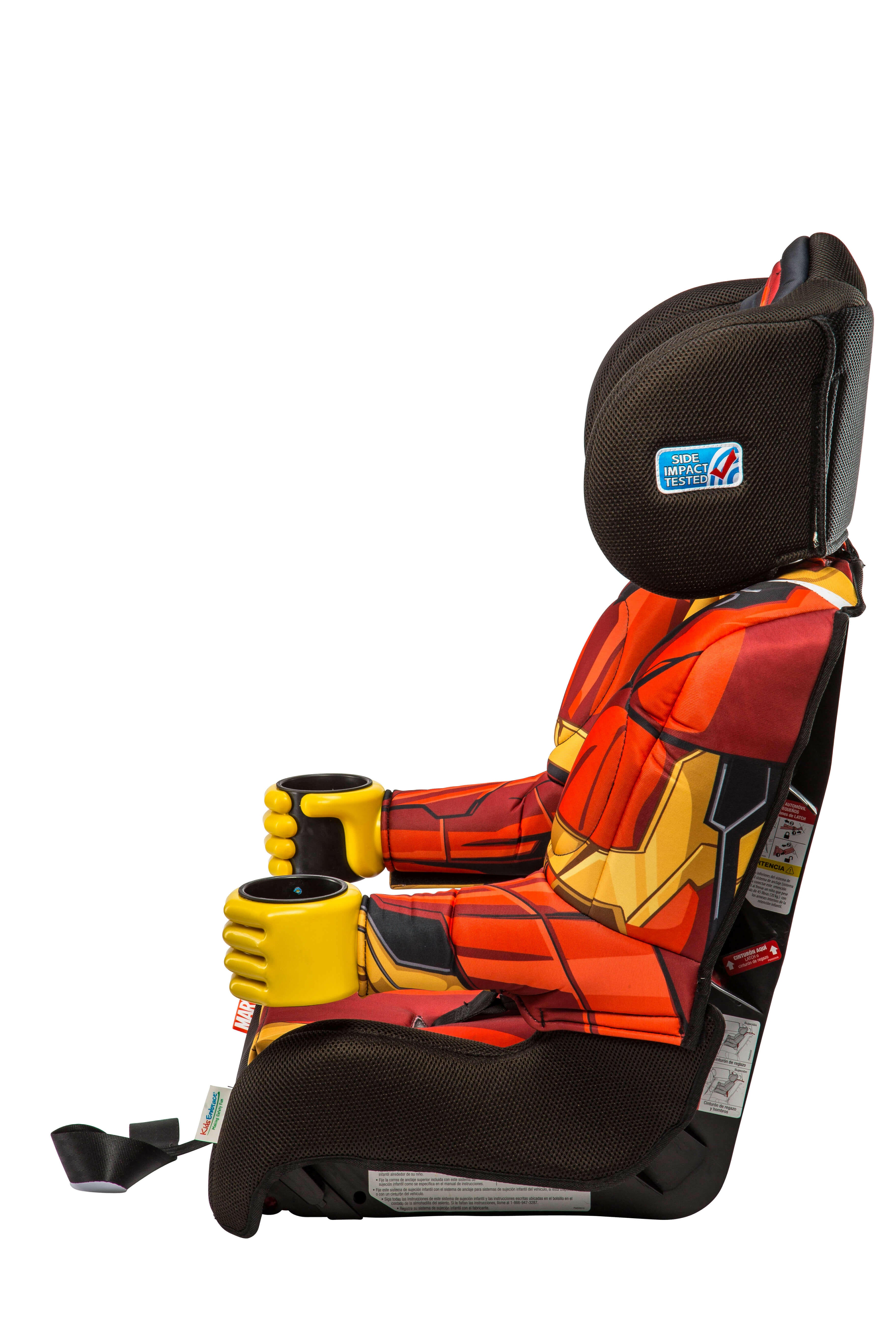 Kids Embrace Car Seat Iron Man Combo Harness Booster with Dual Cup Holders - Kids Eye Candy 