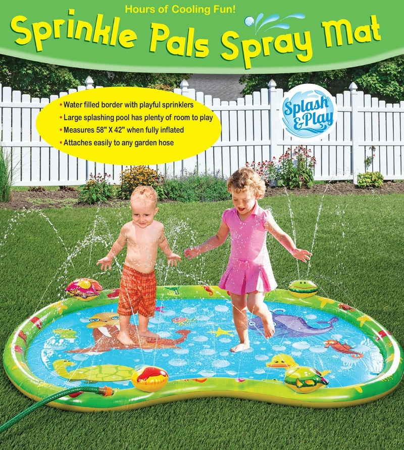 Sprinkler Friends Water Play Mat Kiddie Pool.