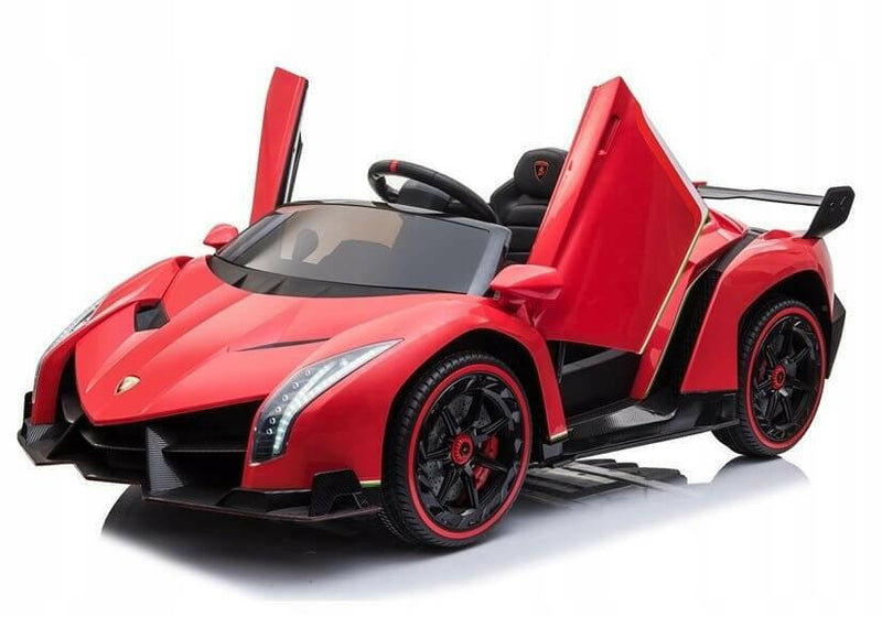 Lamborghini Veneno 12V Kids Ride-On Car w/ Parental Remote, MP4, LED Lights - Kids Eye Candy