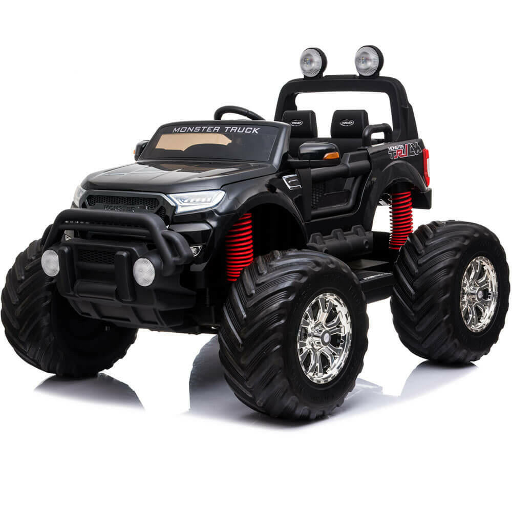 Monster Truck Kids Best 12V Ride-On Two-Seater w/ Parent Remote, MP3, LED Lights - Kids Eye Candy 