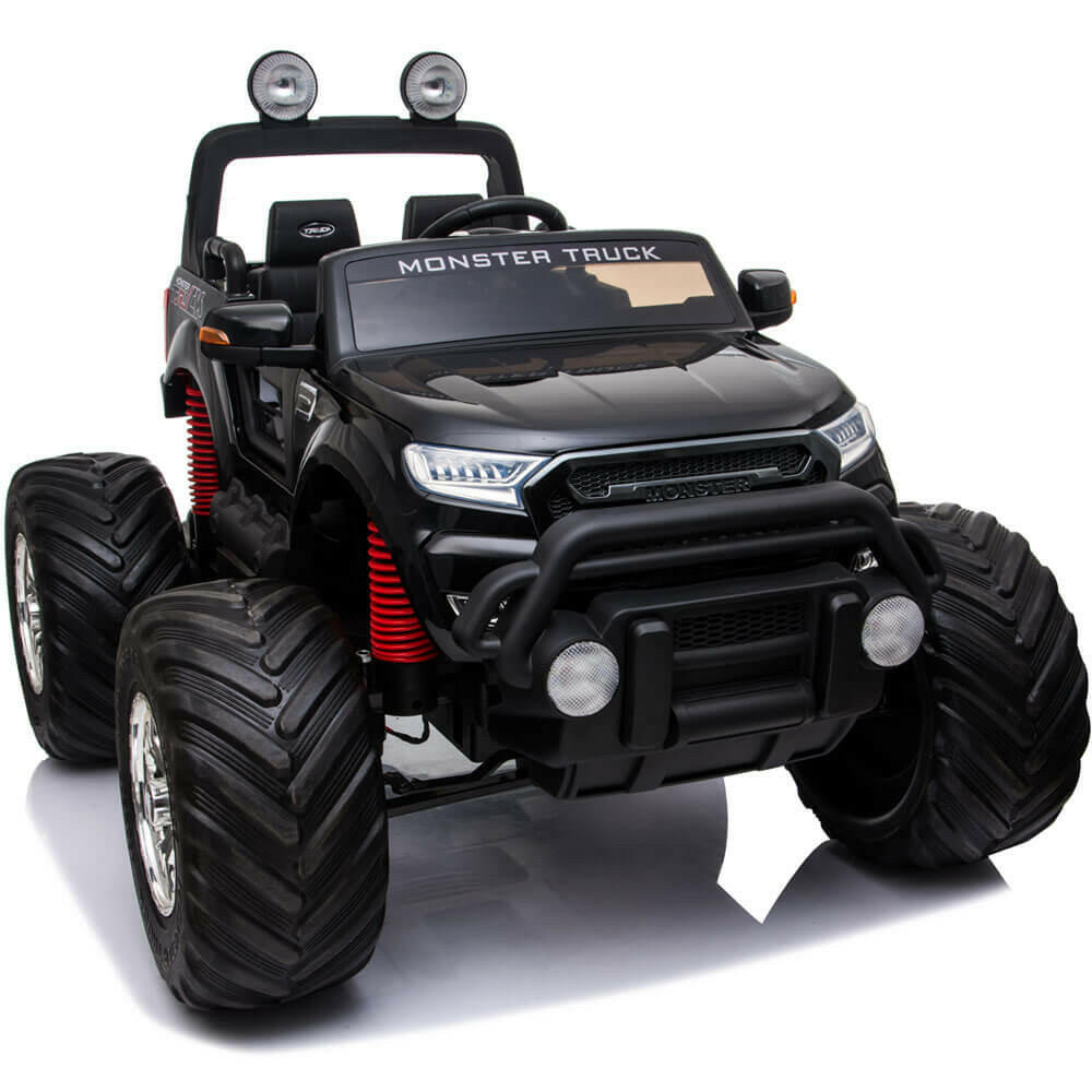 Monster Truck Kids Best 12V Ride-On Two-Seater w/ Parent Remote, MP3, LED Lights - Kids Eye Candy 