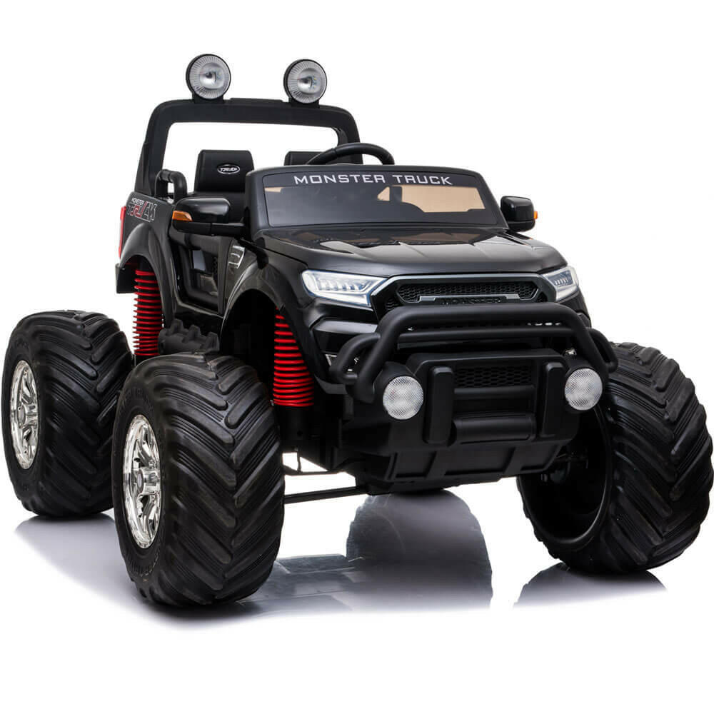 Monster Truck Kids Best 12V Ride-On Two-Seater w/ Parent Remote, MP3, LED Lights - Kids Eye Candy 