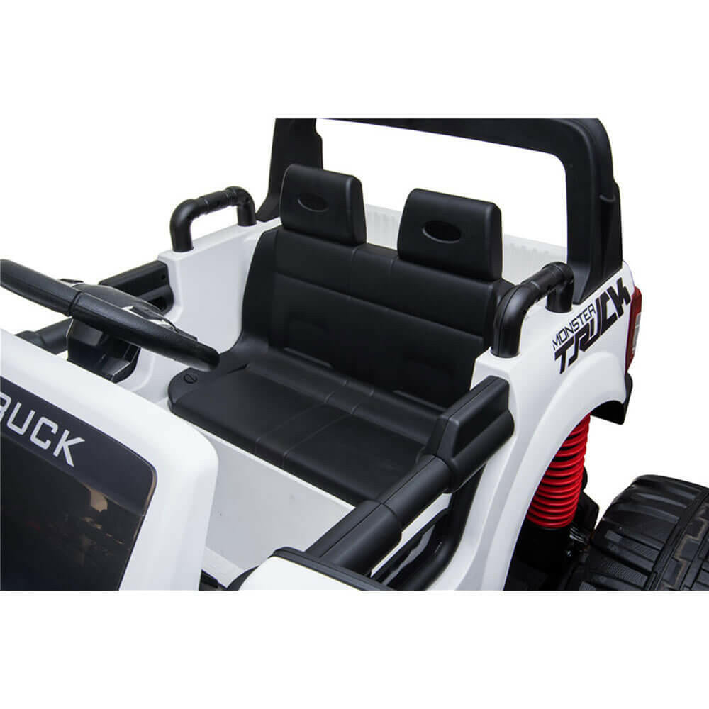 Monster Truck Kids Best 12V Ride-On Two-Seater w/ Parent Remote, MP3, LED Lights - Kids Eye Candy 