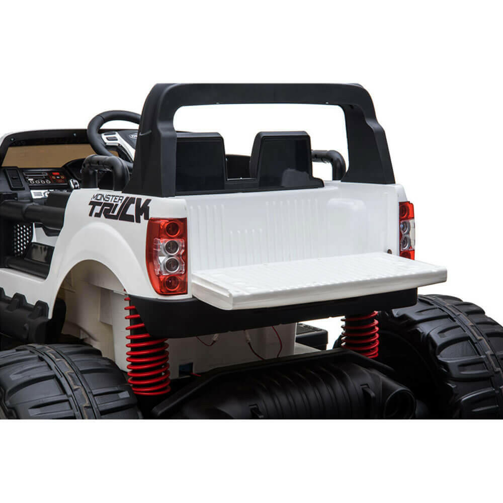 Monster Truck Kids Best 12V Ride-On Two-Seater w/ Parent Remote, MP3, LED Lights - Kids Eye Candy 