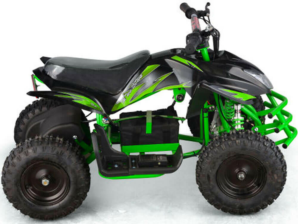 Mototec 24v Mini Quad Titan v5 White w/ Parental Control Key - Kids Eye Candy 