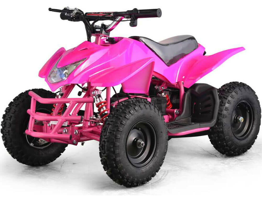 Mototec 24v Mini Quad Titan v5 White w/ Parental Control Key - Kids Eye Candy 