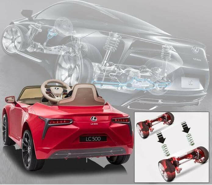 Licensed 12V Lexus LC500 Ride-On Remote Control MP3 LED Lights - Kids Eye Candy
