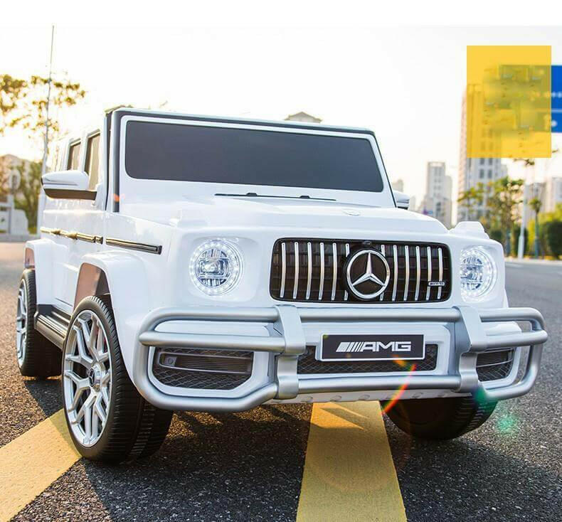Mercedes G63 AMG 24V Kids Ride-On Two-Seater Remote Control, Bluetooth, LED Lights - Kids Eye Candy
