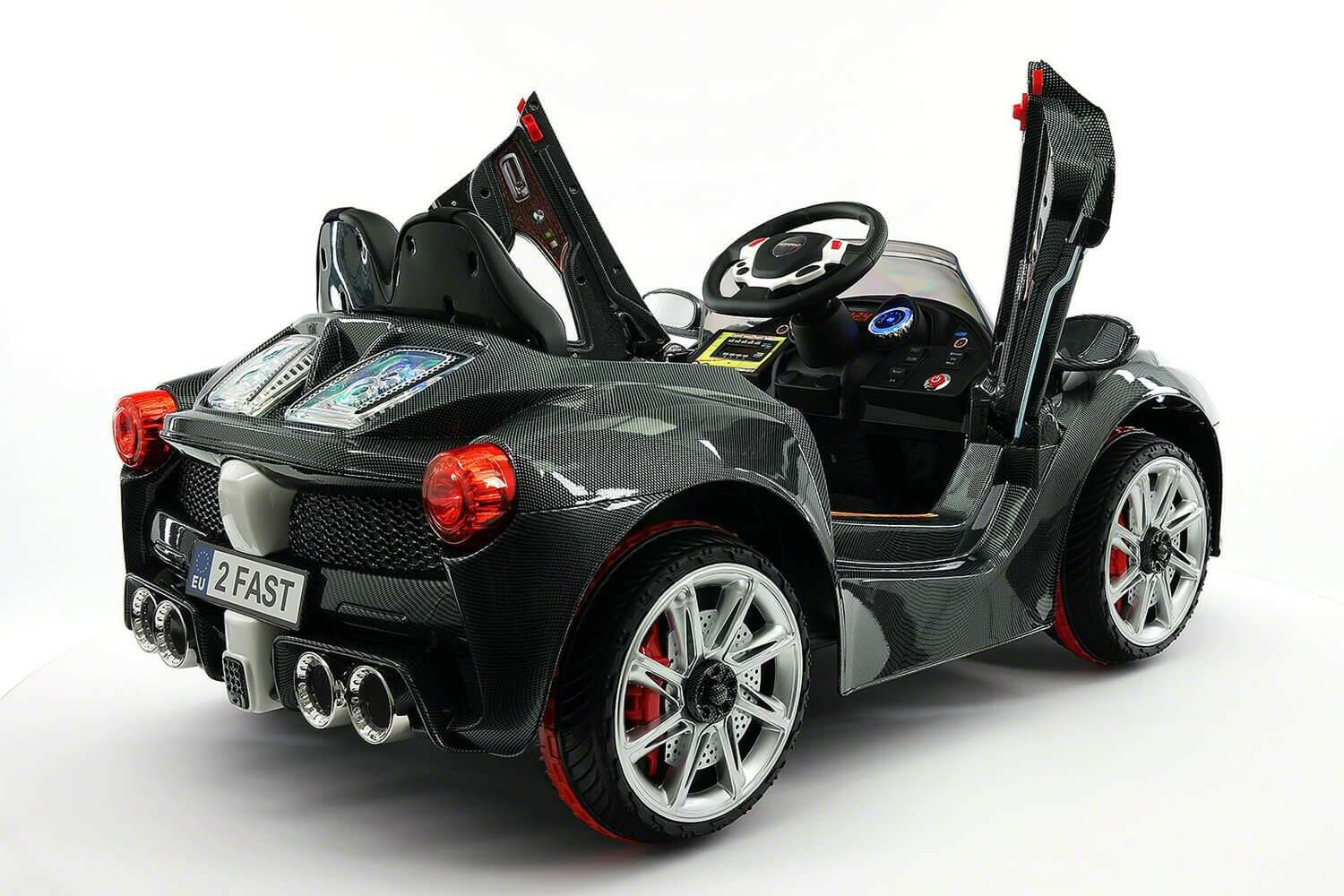 Spider GT 12V Ride-On Car w/ Parental Remote, MP3, Butterfly Doors, LED Lights - Kids Eye Candy 