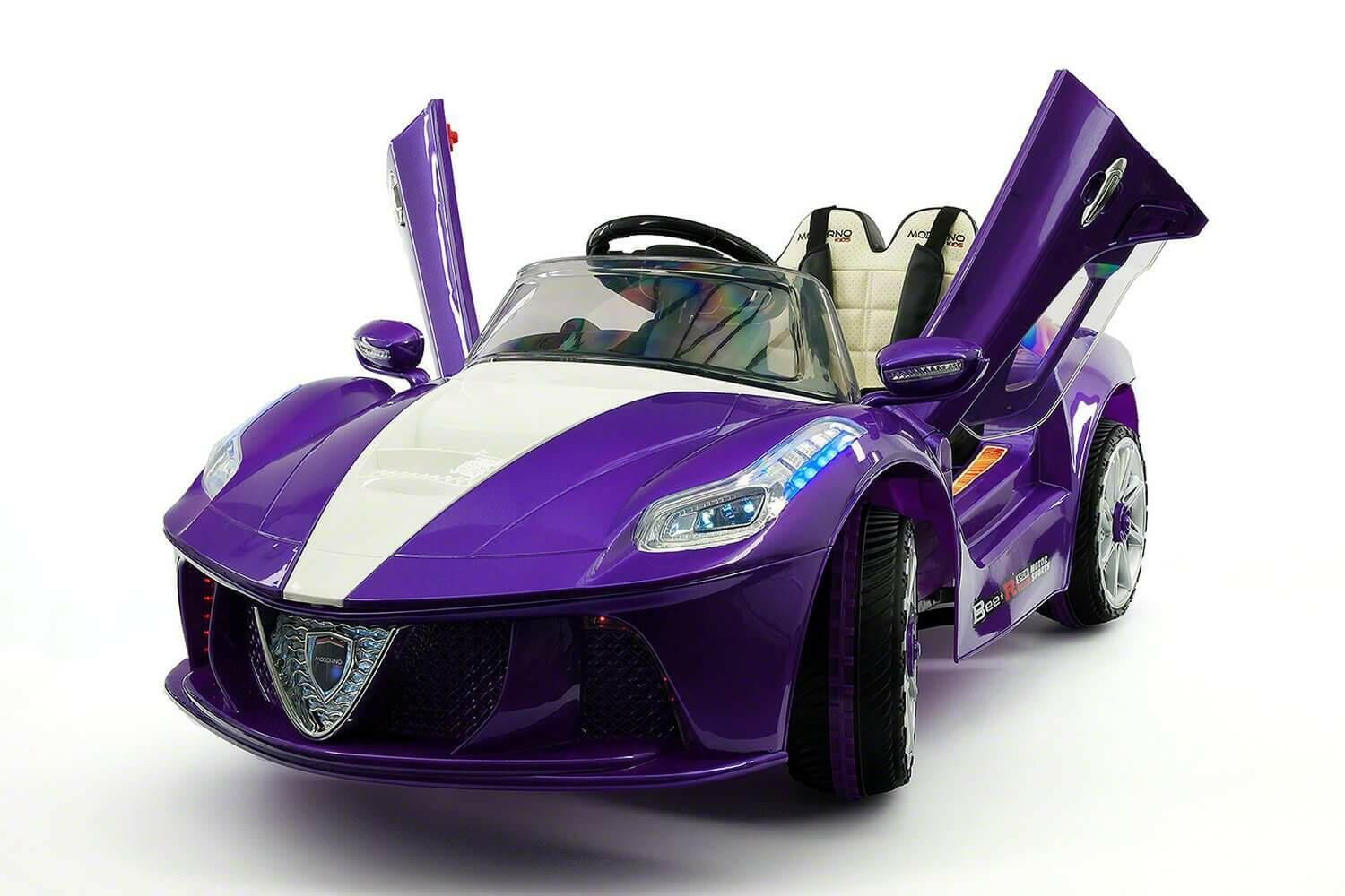 Spider GT 12V Ride-On Car w/ Parental Remote, MP3, Butterfly Doors, LED Lights - Kids Eye Candy 