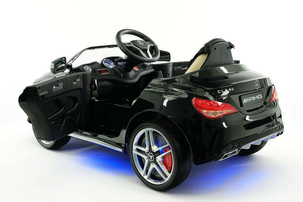 Mercedes Kids 12V CLA45 Ride-On Car Parental Remote, MP3, Leather Seats, LED - Kids Eye Candy