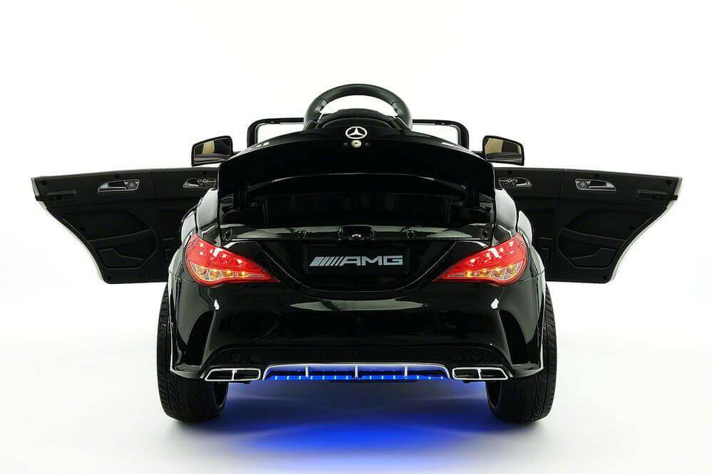 Mercedes Kids 12V CLA45 Ride-On Car Parental Remote, MP3, Leather Seats, LED - Kids Eye Candy