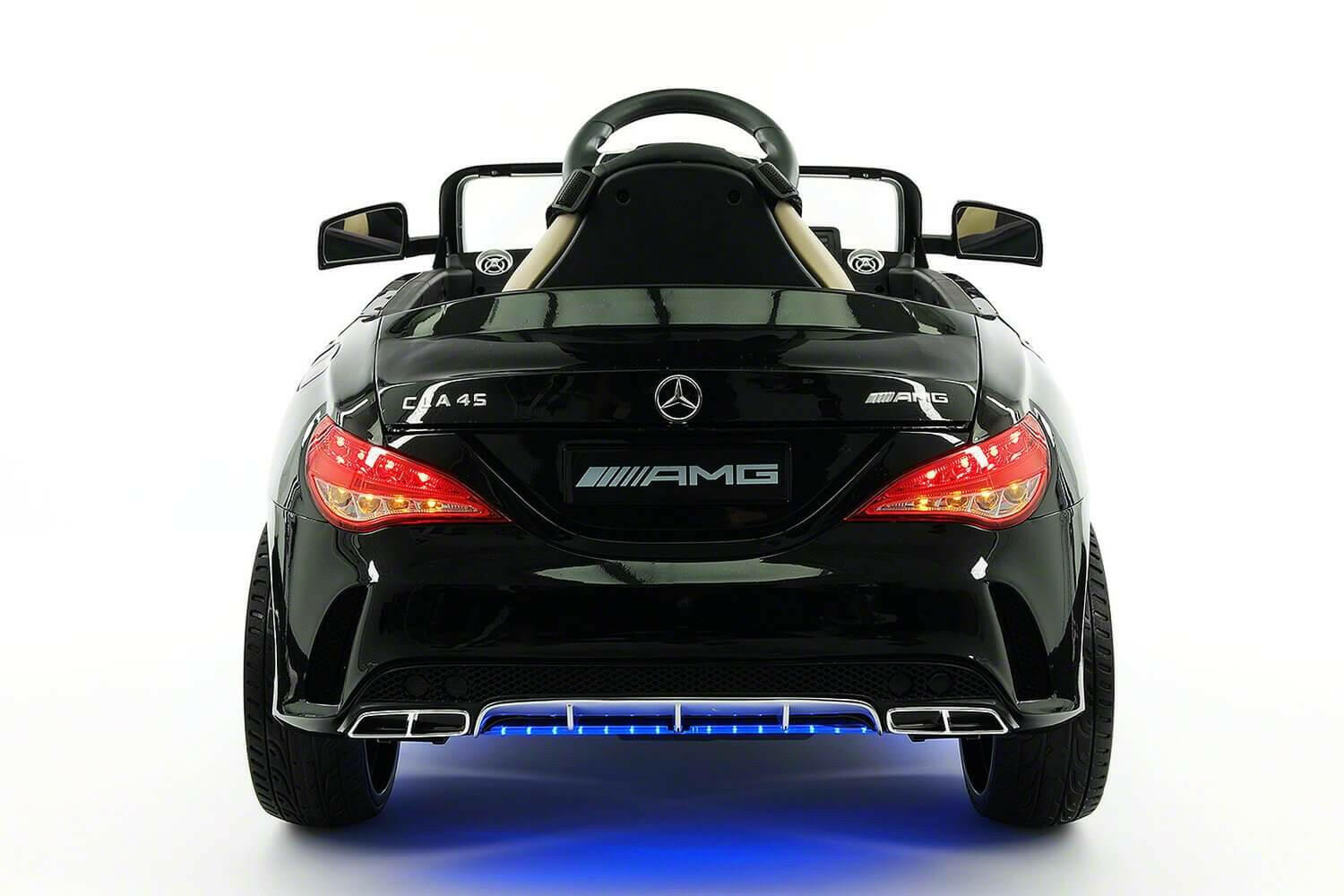 Mercedes Kids 12V CLA45 Ride-On Car Parental Remote, MP3, Leather Seats, LED - Kids Eye Candy