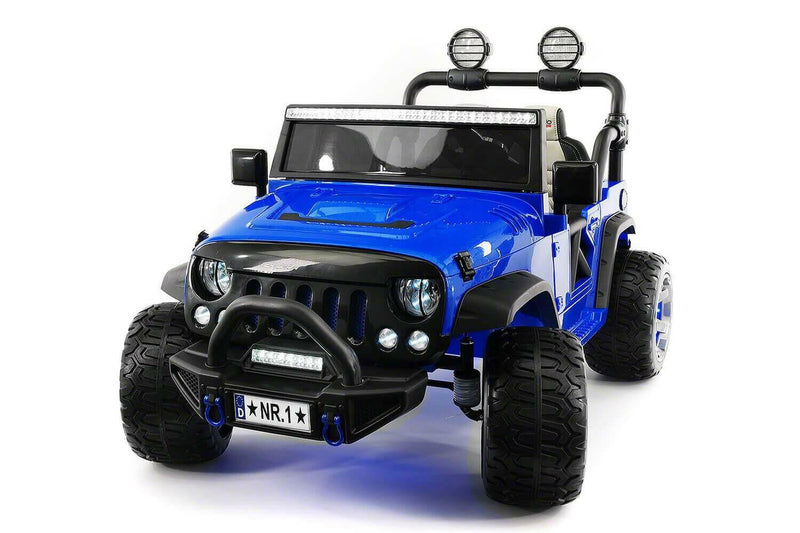 Explorer 12V Kids Truck Best Ride-On Two-Seater Parent Remote, MP3, Leather Seats, LED Wheels - Kids Eye Candy