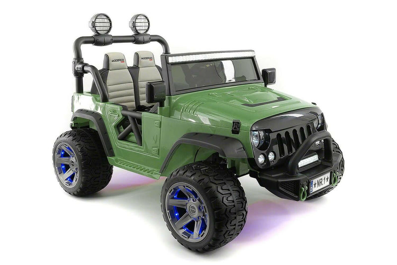 Explorer 12V Kids Truck Best Ride-On Two-Seater Parent Remote, MP3, Leather Seats, LED Wheels - Kids Eye Candy