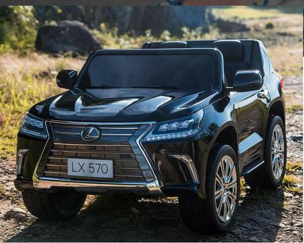 Licensed 24V Lexus LX Two-Seater Remote Control MP4 Bluetooth LED Lights - Kids Eye Candy