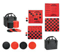 Giant 3 in 1 Checkers & Tic Tac Toe Game Set.