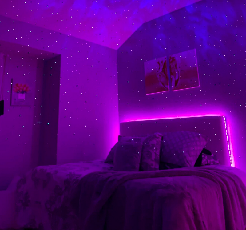 Galaxy Starlight Projector Bluetooth Audio Night Light For Bedroom LED ...
