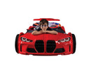 GTX Kids Car Bed Headlights Remote Control Toddler Twin Size Frame.