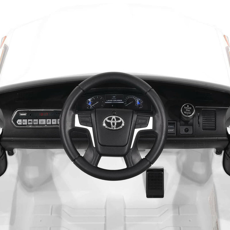 Toyota Land Cruiser 12V Ride-On Car Parental Remote MP3 LED Lights.