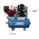 ABAC Ironman Engine Cast-Iron Piston Air Compressor – 13hp Honda - Image 3