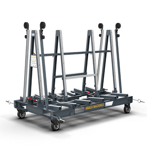 Abaco-machines-USA-folding-one-stop-A-frame-FOSA7547-1.jpg Abaco Folding One-Stop A-Frame – Foldable Stone & Slab Transport Rack (FOSA7547) - Image 1