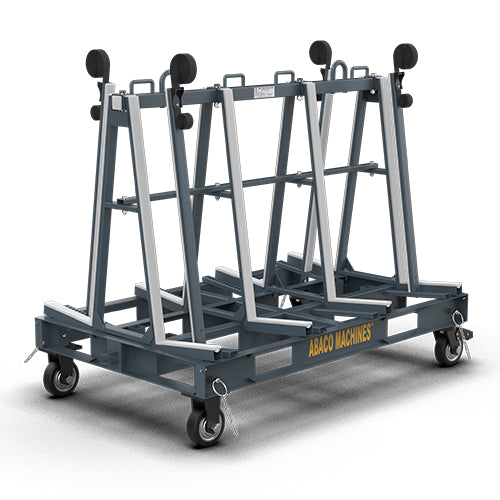 Abaco-machines-USA-one-stop-A-frame-6135-1.jpg Abaco One Stop A-Frame – Heavy-Duty Mobile Slab & Glass Transport Rack (OSA6135 / OSA6135-G) - Image 1