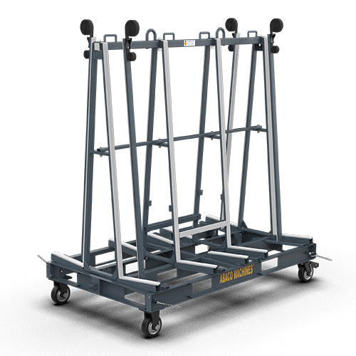 Abaco-machines-USA-one-stop-A-frame-7247-M3-2.jpg Abaco One Stop A-Frame – Multi-Size Industrial Slab & Glass Transport Rack (OSA Series) - Image 1