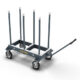 Abaco Slab Rack Dolly – Compact Heavy-Duty Stone & Glass Transport Dolly (ASRD39) - Image 2