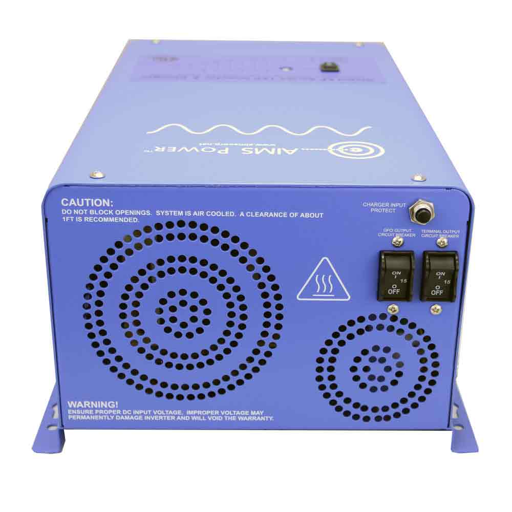 Aims-power-3000-WT-inverter-charger-120VAC-50A-bypass-120Vac-240Vac-PICOGLF3K12050BY.jpg AIMS 3000 W Pure Sine Inverter Charger (12 V → 120 VAC) – 30A / 50A Bypass, UL-458 ETL Certified - Image 1