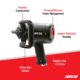 AirCat 1870-P 1″ Low-Weight Pistol Grip Impact Wrench – 1,900 ft-lb Max Torque, Weighs Only 12.95 lbs - Image 2