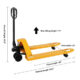 ApolloLift A-1007 Manual Hydraulic Pallet Jack – 5,500 lb Capacity, 48″×27″ Forks Nylon Wheel - Image 4