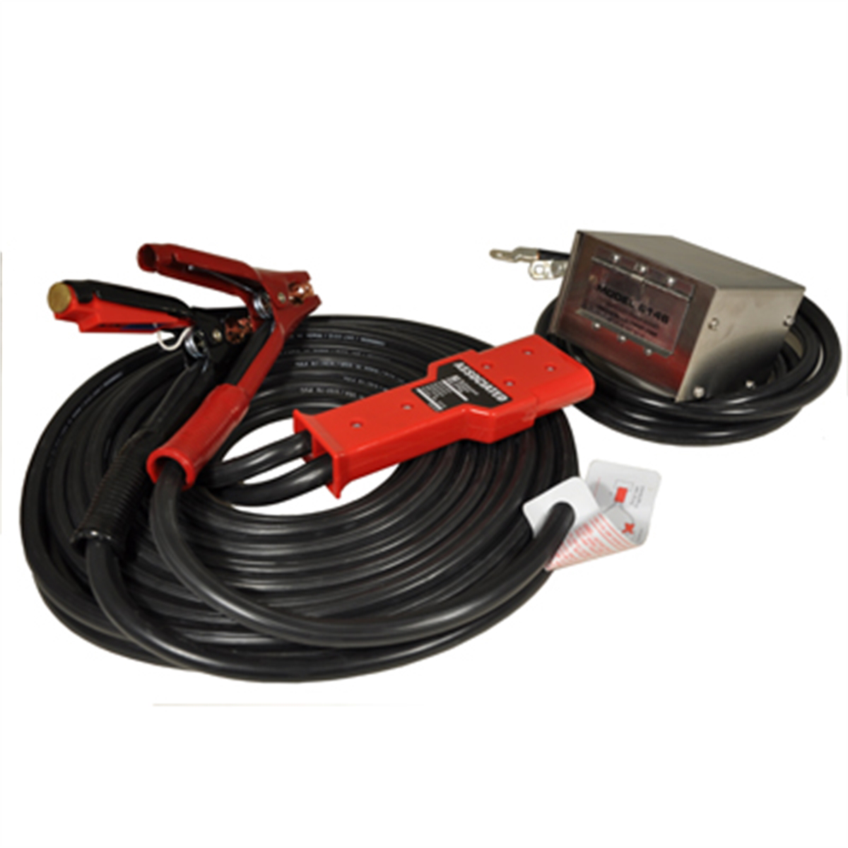 Associated-HD-plug-in-cable-set-polarized-SS-SKT-box-total-30FT-6146.png Associated 6146 Plug-In Booster Cables | Heavy-Duty 800A Starter System - Image 1