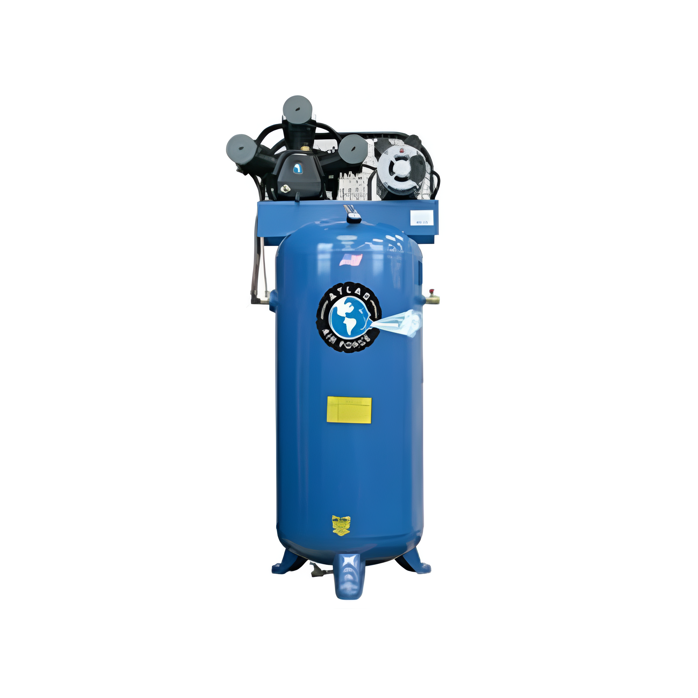 Atlas-automotive-equipment-3-4HP-60gallon-1-stage-compressorATAF4.png Atlas Automotive Equipment 1-Stage 60 Gallon Air Compressor – 3.4HP (ATAF4) - Image 1