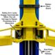 Atlas Automotive Equipment TPF-9 Baseplate 2-Post Car Lift – 9,000 lb. Capacity Hydraulic Auto Lift - Image 3