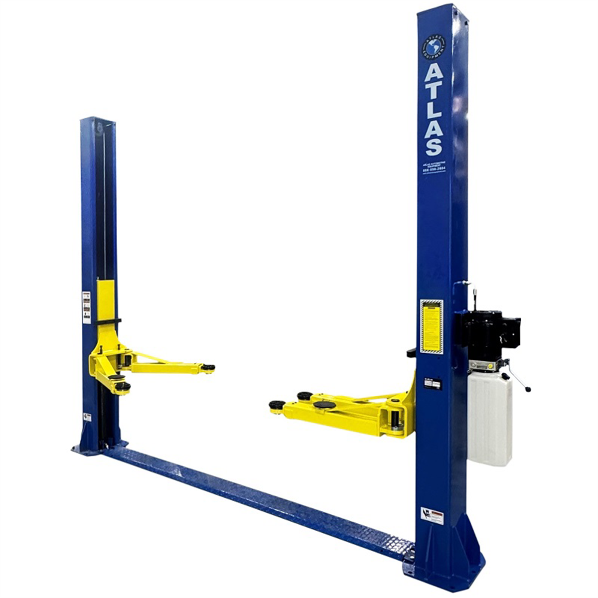 Atlas-automotive-equipment-9000lb-capacity-baseplate-2-post-lift-TPF-9.png Atlas Automotive Equipment TPF-9 Baseplate 2-Post Car Lift – 9,000 lb. Capacity Hydraulic Auto Lift - Image 1