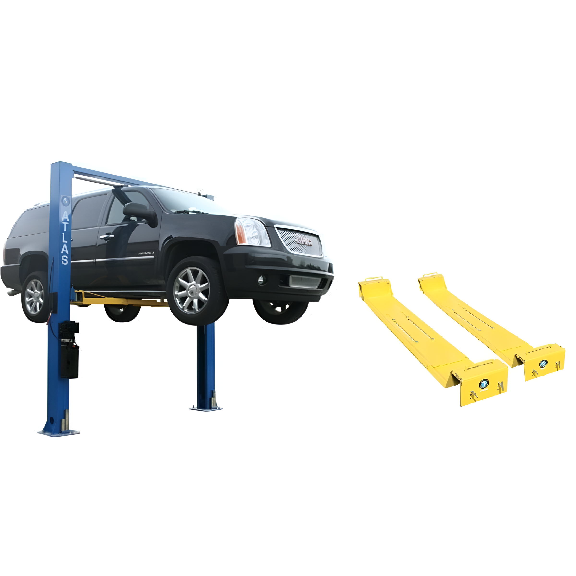 Atlas-automotive-equipment-9OHSC_lawnmower-adapter-combo-ATTD-9OHSC-COMBO-FPD.png Atlas ATTD-9OHSC + Lawn Mower Adapter Combo | 9,000 lb 2-Post Lift – Atlas Automotive Equipment - Image 1