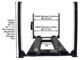 Atlas Automotive Equipment PRO8000EXT-L 4 Post Lift + RJ35 Sliding Jacks Combo (Model: XH-PRO8EXTL-COMBO-FPD) - Image 9