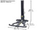 Atlas PSP-6000 6,000 lb Portable Single-Post Lift | Atlas Automotive Equipment ATEXH-PSP-6000-FPD - Image 5