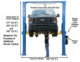 Atlas PV12PX Commercial Overhead 2-Post Lift – 12,000 lb Capacity | Heavy-Duty Automotive Lift for Shops & Fleet Service (XH-PV12PX-FPD) - Image 3