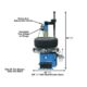 Atlas TC289 Heavy-Duty Extra-Large Rim Clamp Tire Changer | Professional Automotive Tire Changing Equipment - Image 2