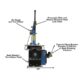 Atlas Automotive Equipment TC755 Tilt-Back Rim-Clamp Tire Changer – Automatic Tire Machine with Bead Blaster (ATTC755) - Image 16