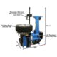 Atlas Automotive Equipment TC755 Tilt-Back Rim-Clamp Tire Changer – Automatic Tire Machine with Bead Blaster (ATTC755) - Image 6