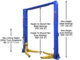 Atlas Automotive Equipment Platinum PVL12 ALI Certified 2-Post Car Lift – 12,000 lb Capacity Commercial Grade Overhead Auto Lift | Model ATEAP-PVL12-FPD - Image 2
