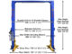 Atlas Automotive Equipment Platinum PVL12 ALI Certified 2-Post Car Lift – 12,000 lb Capacity Commercial Grade Overhead Auto Lift | Model ATEAP-PVL12-FPD - Image 3