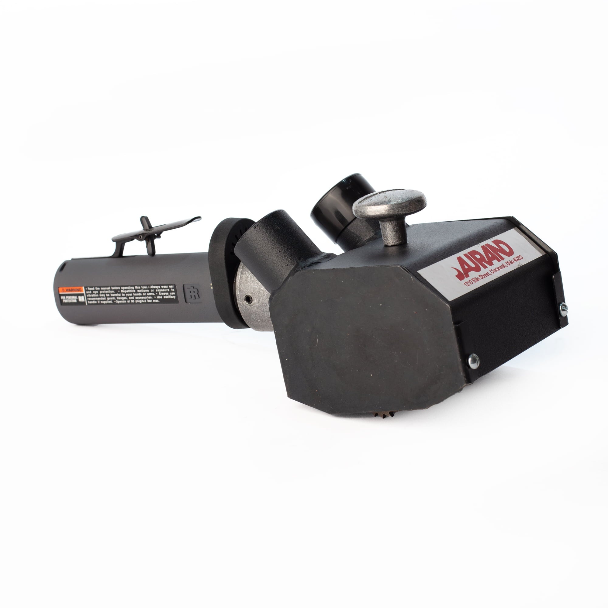 Aurand-pneumatic-5inches-vacuum-dust-shroud-handheld-deck-scaler-KP5V.jpg Aurand KP5V Pneumatic 5″ Handheld Deck Scaler with Vacuum Dust Shroud - Image 1